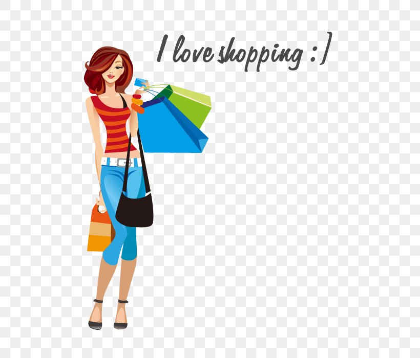 T-shirt Shopping Woman Clip Art, PNG, 700x700px, Watercolor, Cartoon, Flower, Frame, Heart Download Free