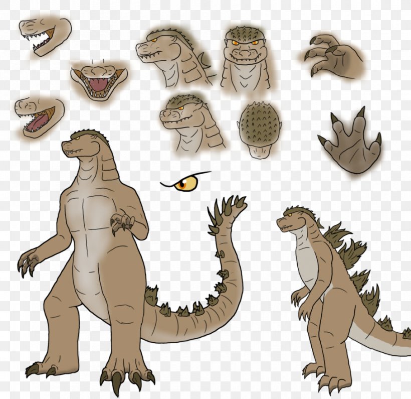 Godzilla Minilla Kaiju Velociraptor DeviantArt, PNG, 907x880px, 2016, Godzilla, Cartoon, Character, Deviantart Download Free