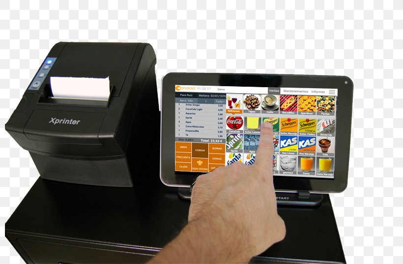 Point Of Sale Android Computer Software Cash Register Sales, PNG, 800x536px, Point Of Sale, Android, Android Jelly Bean, Cash Register, Computer Download Free