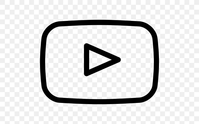YouTube Logo, PNG, 512x512px, Youtube, Area, Black, Black And White, Facebook Download Free