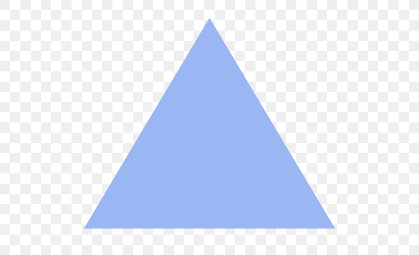 Equilateral Triangle Regular Polygon Square Equilateral Polygon, PNG, 500x500px, Triangle, Area, Blue, Equilateral Polygon, Equilateral Triangle Download Free