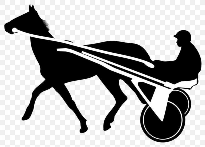 Horse Trot Harness Racing Clip Art, PNG, 1024x735px, Horse, Black And White, Bridle, Chariot, Colt Download Free
