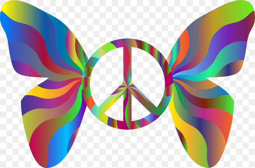 Peace Symbols Clip Art, PNG, 2224x1472px, Peace Symbols, Butterfly, Color, Moths And Butterflies, Peace Download Free
