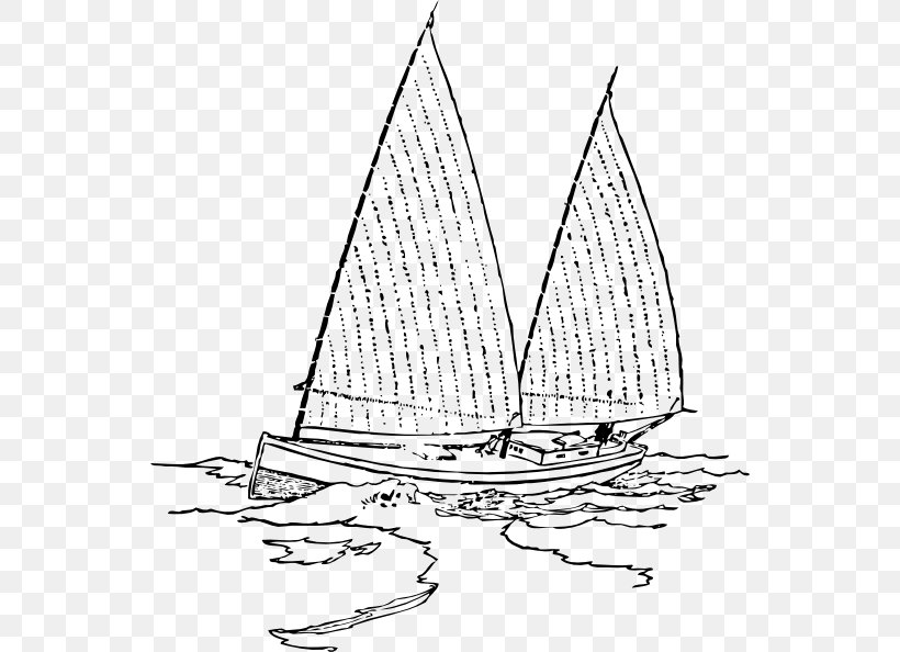 Sailboat Drawing Clip Art, PNG, 546x594px, Sailboat, Baltimore Clipper, Black And White, Boat, Boating Download Free