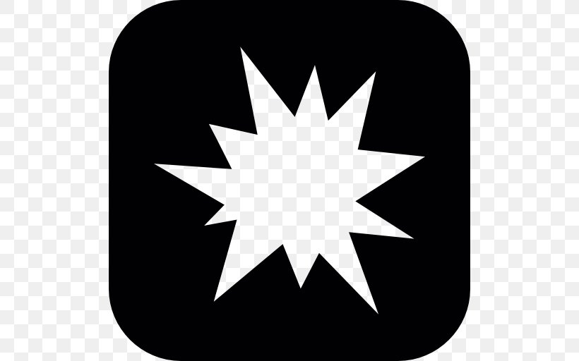 Shape Star Square Polygon, PNG, 512x512px, Shape, Black, Black And White, Hexagon, Point Download Free