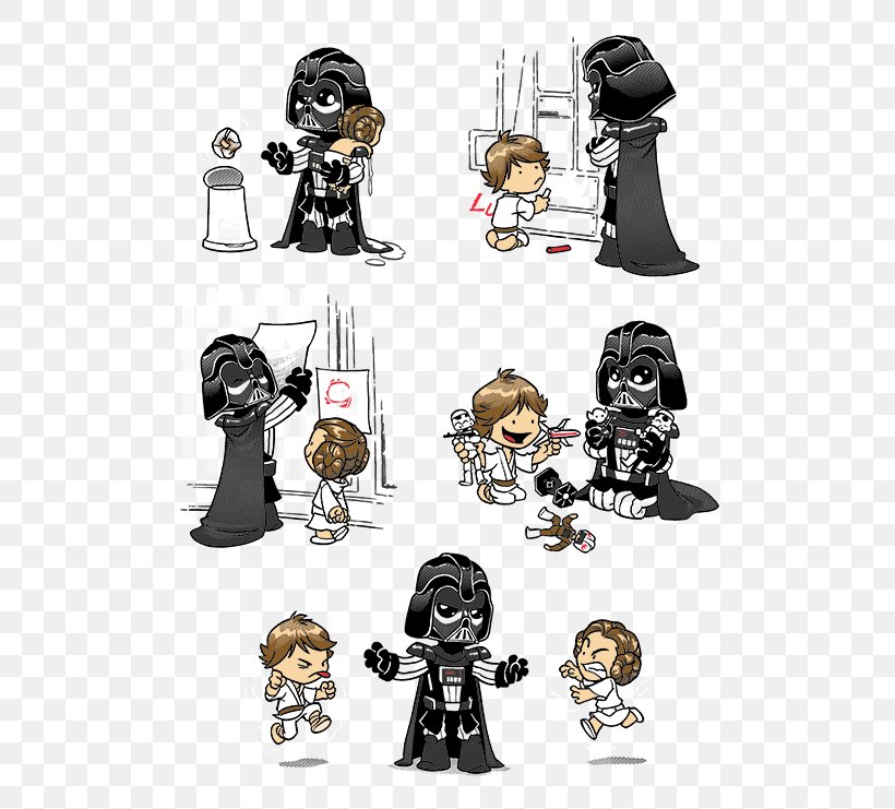 Anakin Skywalker Luke Skywalker Leia Organa Han Solo Father, PNG, 500x741px, Anakin Skywalker, Cartoon, Darth, Drawing, Father Download Free