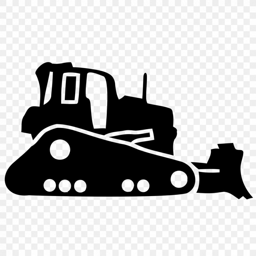 Bulldozer Architectural Engineering Excavator Heavy Machinery Business, PNG, 1200x1200px, Bulldozer, Advertising, Architectural Engineering, Black, Black And White Download Free