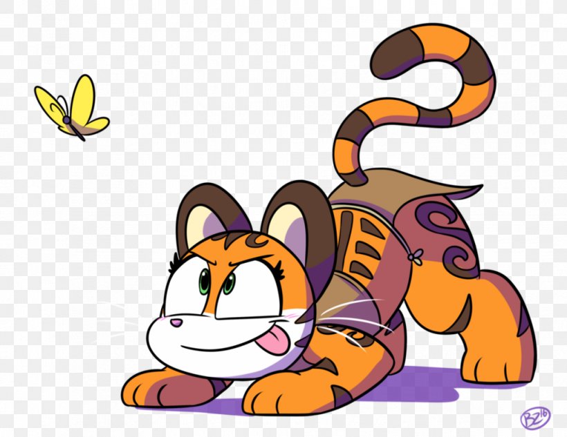 Cat Tiger DeviantArt Mammal, PNG, 1017x786px, Watercolor, Cartoon, Flower, Frame, Heart Download Free