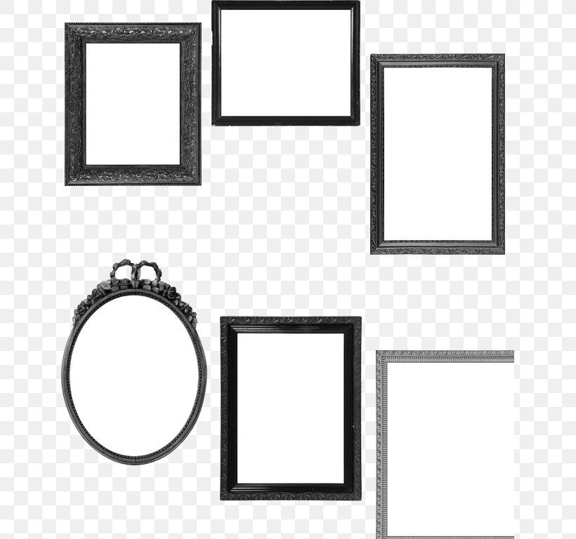 Picture Frames White, PNG, 645x768px, Picture Frames, Area, Black, Black And White, Black M Download Free