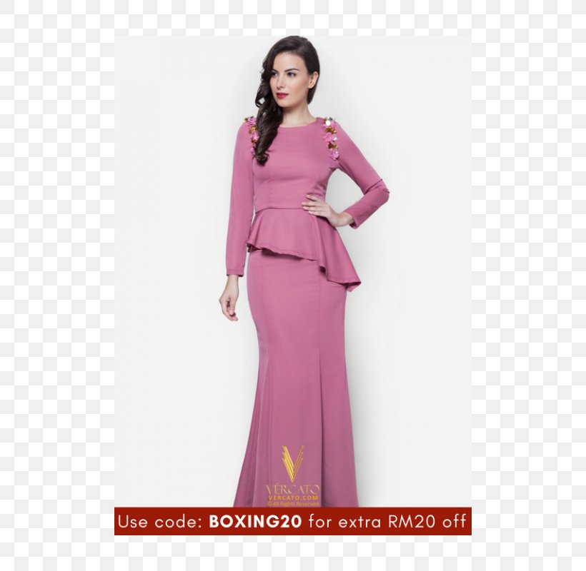 Baju Kurung Gown Dress Fashion Sleeve, PNG, 500x800px, Baju Kurung, Batik, Bell Sleeve, Bridal Party Dress, Clothing Download Free