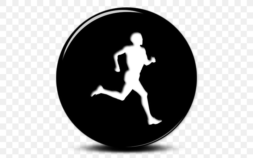Running Sport Walking, PNG, 512x512px, Running, Black And White, Iconfinder, Jogging, Monochrome Download Free
