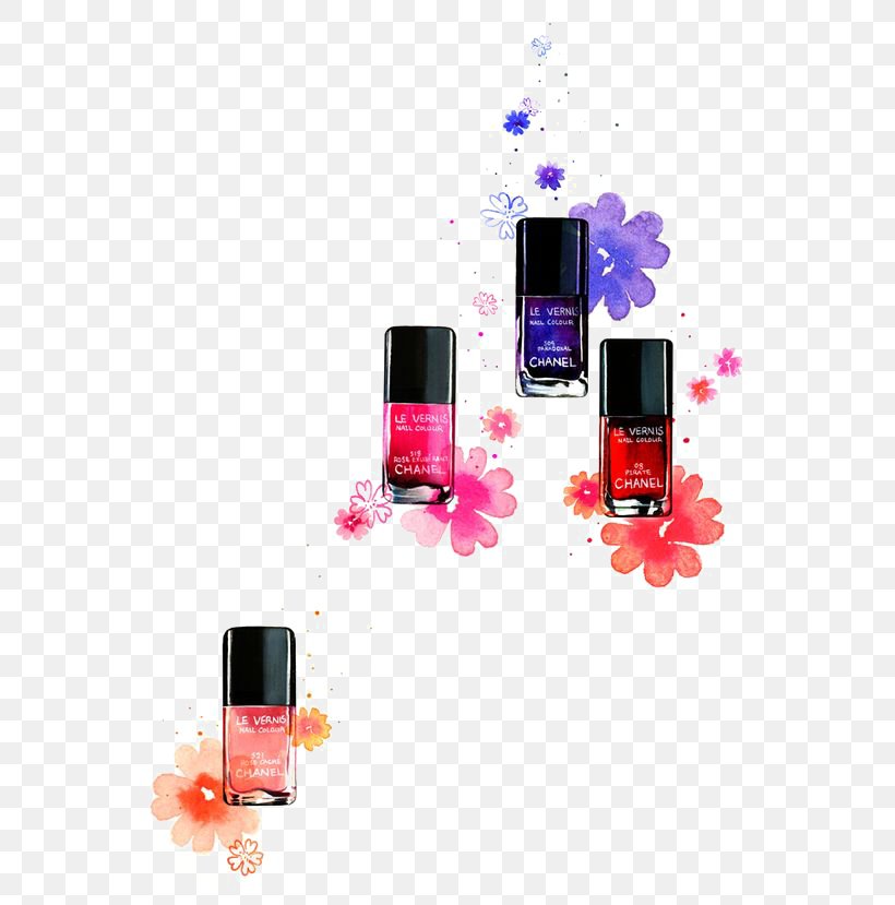 Cosmetics Watercolor Painting Nail Polish Illustration, PNG, 564x829px, Cosmetics, Book Illustration, Brush, Drawing, Fashion Illustration Download Free