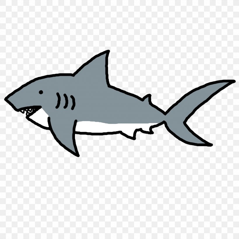 Great White Shark Bull Shark Free Content Clip Art, PNG, 1500x1500px, Shark, Blue Shark, Bull Shark, Cartilaginous Fish, Cartoon Download Free