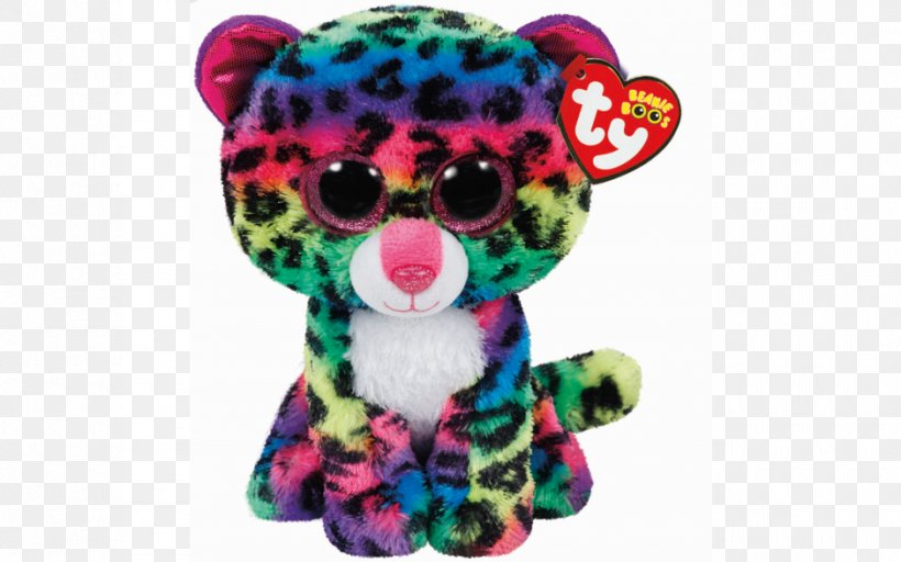 Leopard Ty Inc. Beanie Babies Stuffed Animals & Cuddly Toys Hamleys, PNG, 940x587px, Watercolor, Cartoon, Flower, Frame, Heart Download Free