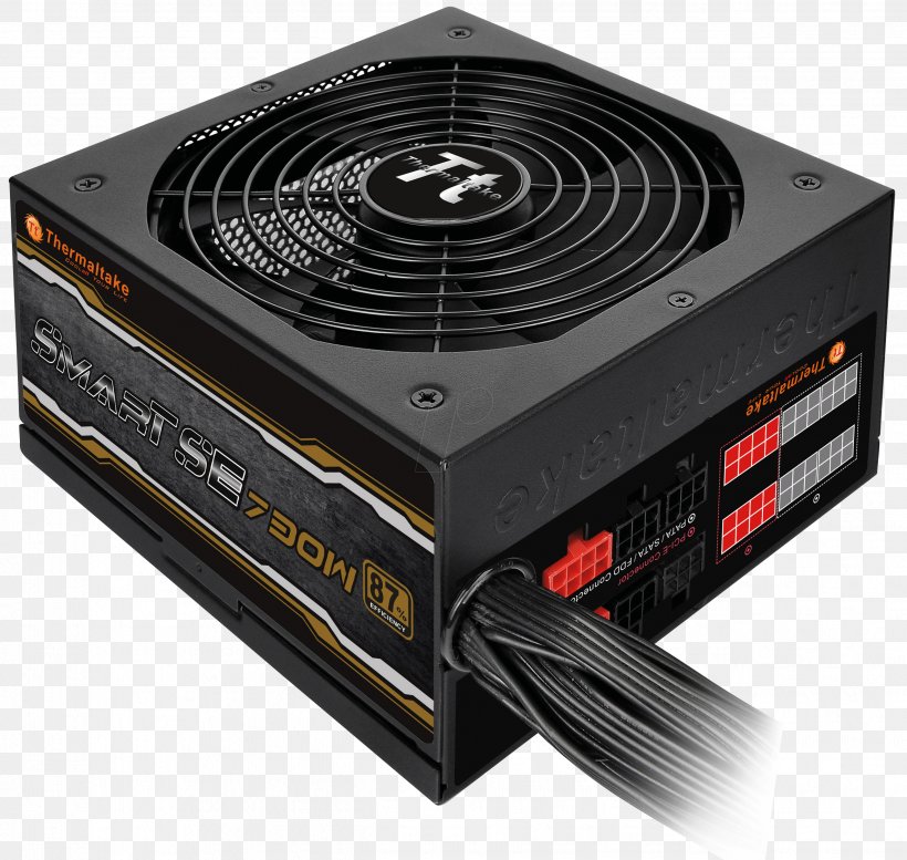 Power Supply Unit Thermaltake 80 Plus ATX Toughpower DPS G 1050W Gold P/N: PS-TPG-1050DPCG-G, PNG, 2548x2416px, 80 Plus, Power Supply Unit, Atx, Blindleistungskompensation, Computer Download Free