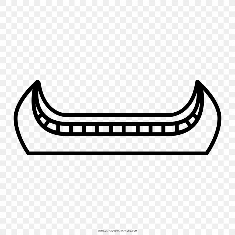 Line Art Drawing Coloring Book Canoe Black And White, PNG, 1000x1000px, Line Art, Area, Auto Part, Automotive Design, Black Download Free