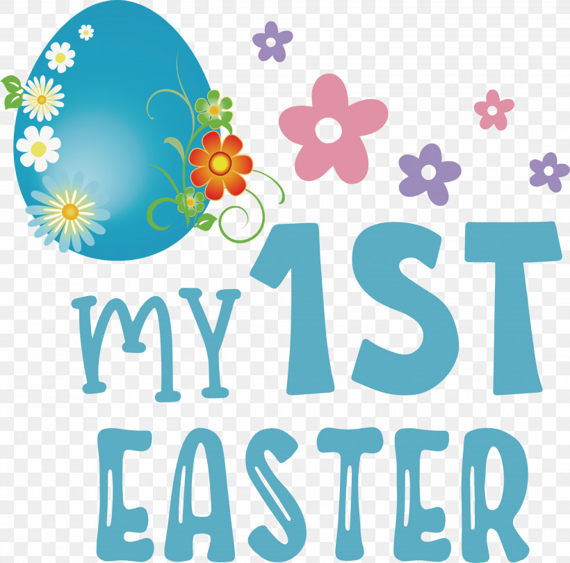 My 1st Easter Happy Easter, PNG, 3000x2966px, My 1st Easter, Balloon, Happiness, Happy Easter, Line Download Free