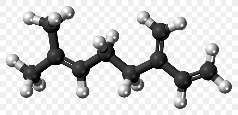 Citral Molecule Dihydroxyacetone Myrcene Citronellol, PNG, 2059x1000px, Citral, Auto Part, Ballandstick Model, Black And White, Body Jewelry Download Free