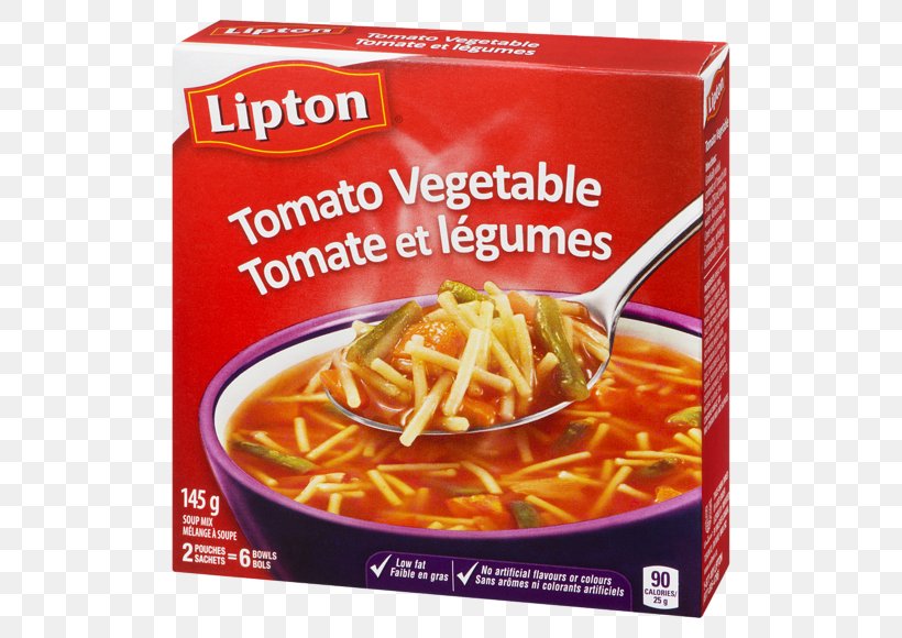 Lipton Tomato Vegetable Dry Soup Mix Cup-a-Soup Knorr, PNG, 580x580px, Soup, Bucatini, Convenience Food, Cuisine, Cupasoup Download Free