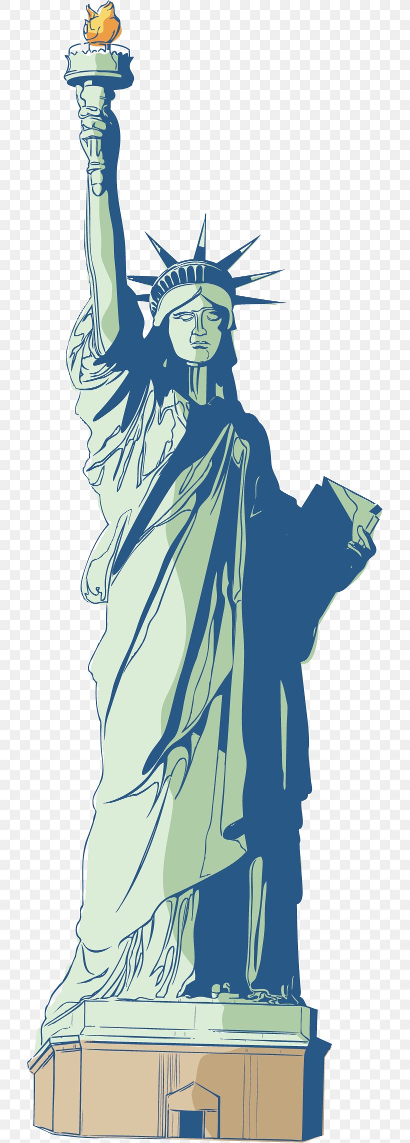 Statue Of Liberty Drawing Clip Art, PNG, 712x2287px, Statue Of Liberty, Art, Arts, Artwork, Cartoon Download Free