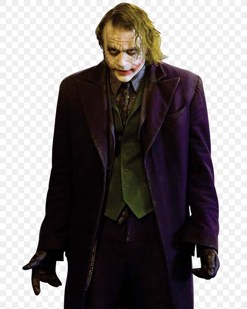 Joker Heath Ledger The Dark Knight Batman YouTube, PNG, 679x1024px ...