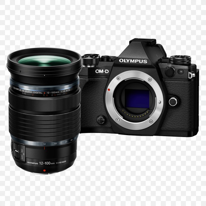 Olympus OM-D E-M5 Mark II Olympus OM-D E-M10 Mark II, PNG, 1000x1000px, Olympus Omd Em5, Camera, Camera Accessory, Camera Lens, Cameras Optics Download Free