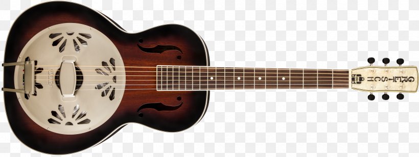 Resonator Guitar Ukulele Musical Instruments Gretsch, PNG, 2400x903px, Watercolor, Cartoon, Flower, Frame, Heart Download Free