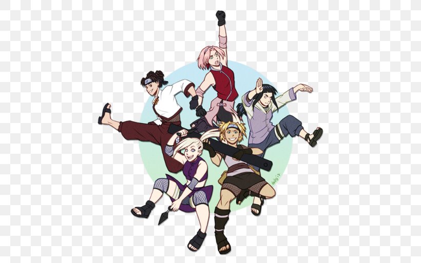 Tenten Hinata Hyuga Temari Ino Yamanaka Sakura Haruno, PNG, 500x513px, Tenten, Cartoon, Character, Fan Art, Female Download Free