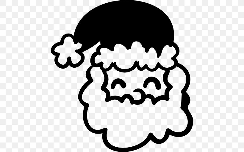 Santa Claus Christmas Clip Art, PNG, 512x512px, Santa Claus, Black, Black And White, Christmas, Gift Download Free