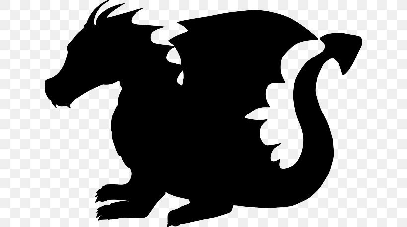 Silhouette Child Dragon Clip Art, PNG, 640x458px, Silhouette, Black And White, Carnivoran, Child, Chinese Dragon Download Free