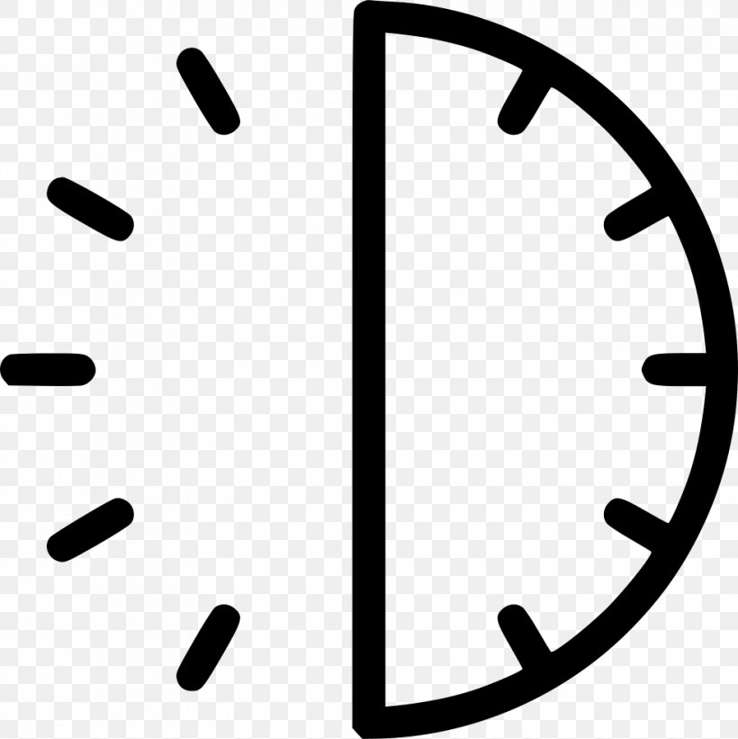 Alarm Clocks Clip Art, PNG, 980x982px, Clock, Alarm Clocks, Black, Black And White, Clock Face Download Free