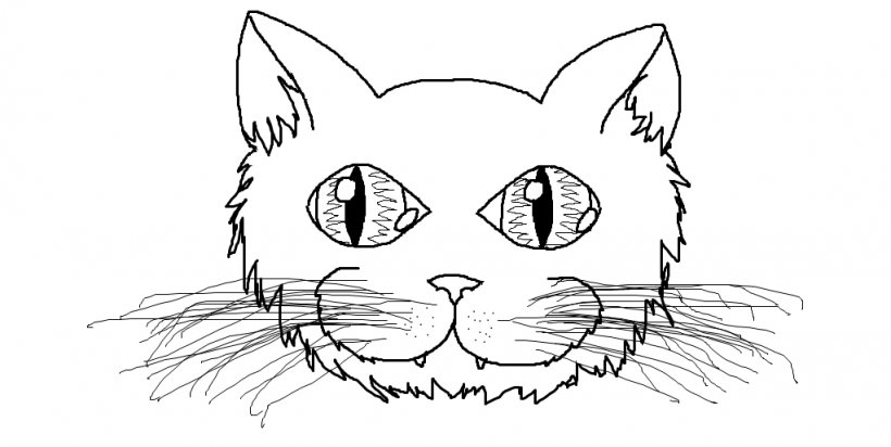Cat Kitten Drawing Coloring Book Clip Art, PNG, 1023x514px, Watercolor, Cartoon, Flower, Frame, Heart Download Free
