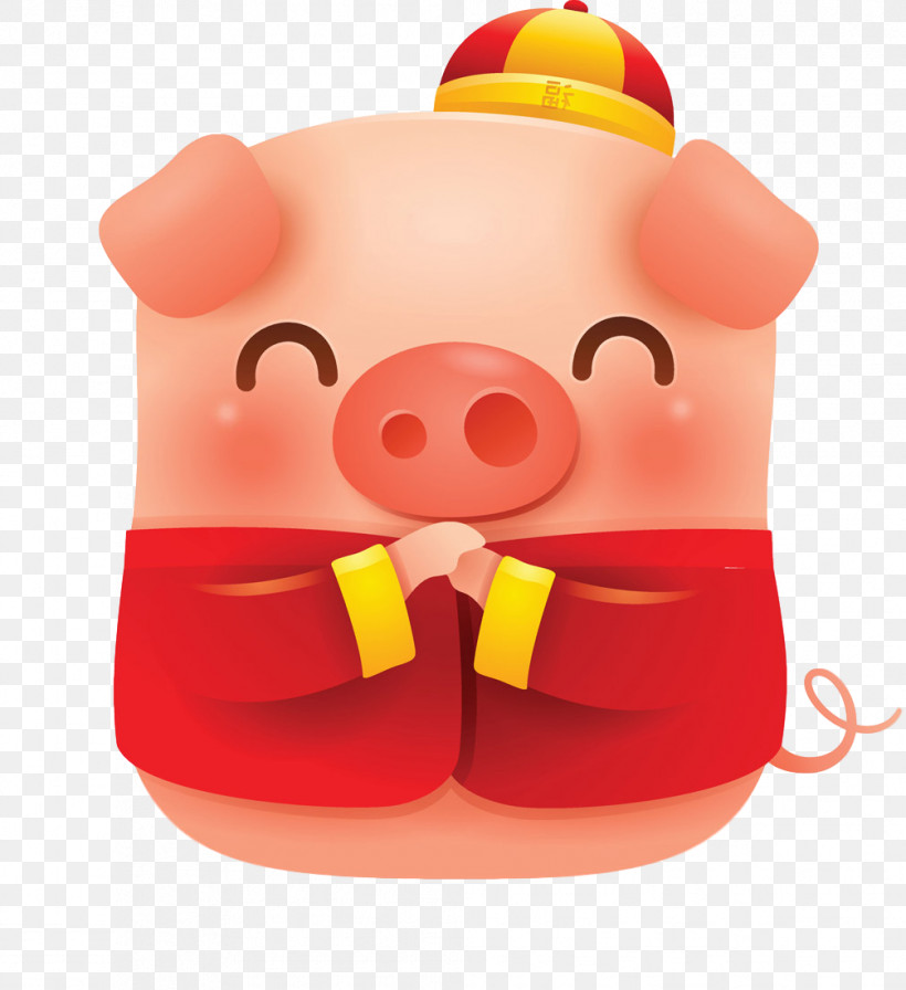 Cute Pig, PNG, 1006x1100px, Cute Pig, Cartoon, Smile, Snout, Suidae Download Free