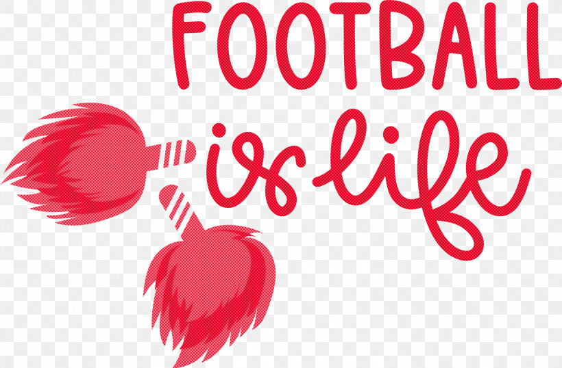 Football Is Life Football, PNG, 2999x1968px, Football, Flower, Heart, Logo, M095 Download Free