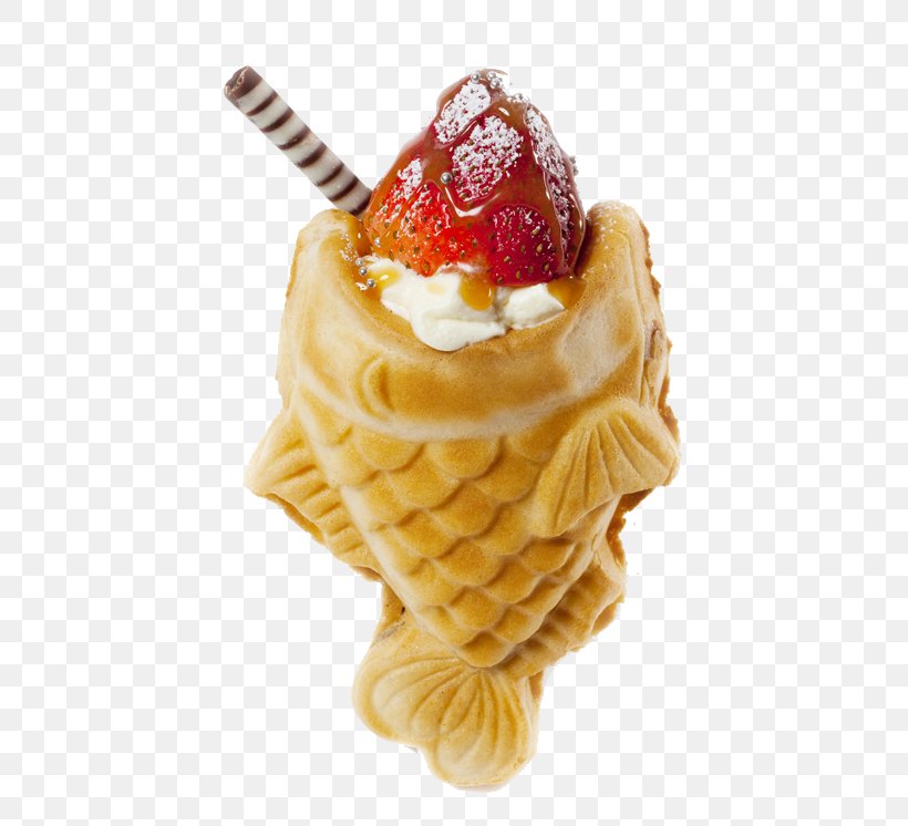 Taiyaki Parfait Ice Cream Crêpe, PNG, 476x746px, Taiyaki, Belgian Waffle, Birthday Cake, Cream, Dessert Download Free