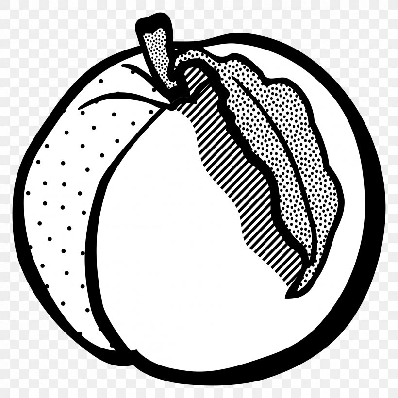 Drawing Peach Line Art Clip Art, PNG, 2400x2400px, Drawing, Area, Art, Artwork, Black Download Free