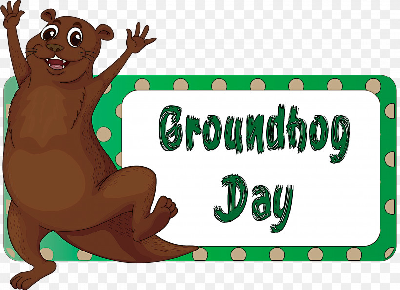 Groundhog Groundhog Day Happy Groundhog Day, PNG, 3000x2180px, Groundhog, Cartoon, Green, Groundhog Day, Happy Groundhog Day Download Free
