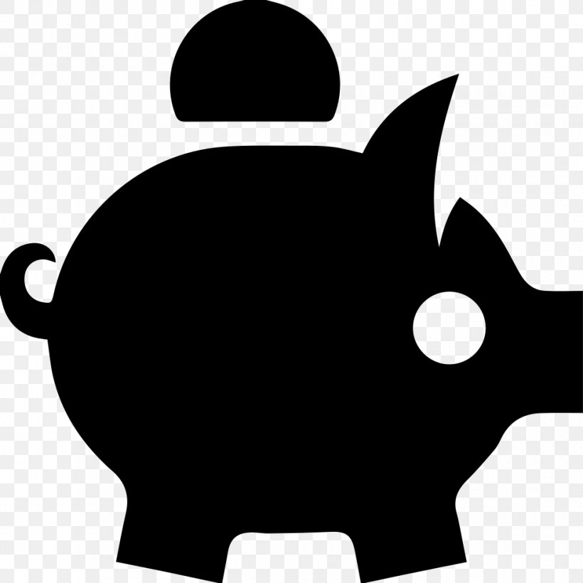 Money Piggy Bank Saving Coin, PNG, 980x980px, Money, Artwork, Bank, Black, Black And White Download Free
