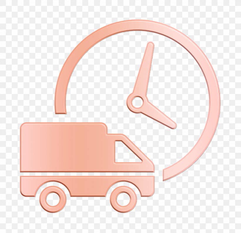 Truck Icon Transport Icon Logistics Delivery Truck And Clock Icon, PNG, 1232x1192px, Truck Icon, Logistics Delivery Icon, Pink, Transport Icon, Vehicle Download Free