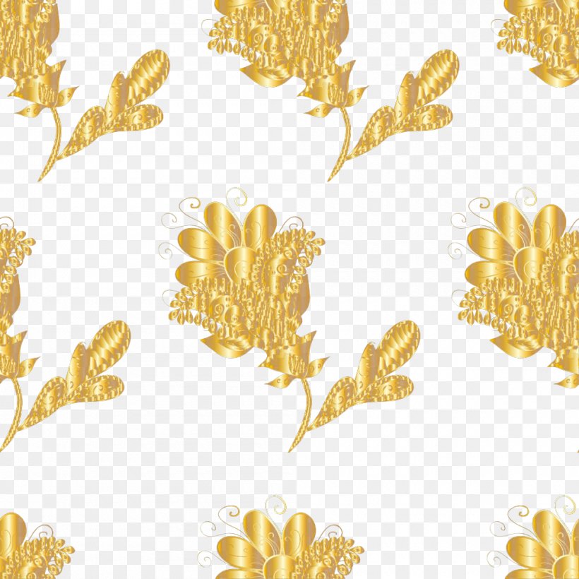 Gold Euclidean Vector Pattern, PNG, 1000x1000px, Gold, Commodity, Concepteur, Grass Family, Gratis Download Free