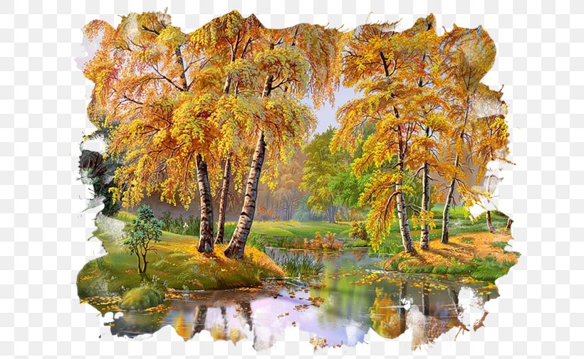 Oil Painting Drawing Canvas Art, PNG, 650x505px, Painting, Acrylic Paint, Art, Autumn, Bank Download Free