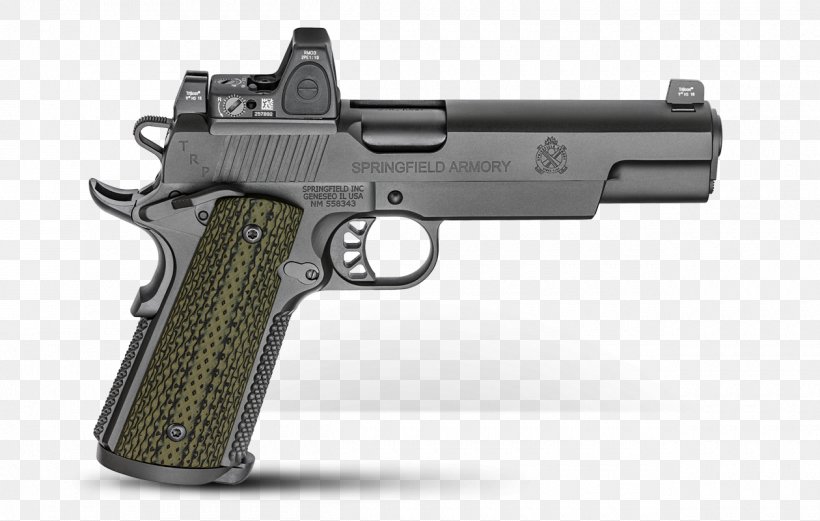 Springfield Armory 10mm Auto Firearm M1911 Pistol Trijicon, PNG, 1260x802px, 10mm Auto, Springfield Armory, Air Gun, Airsoft, Airsoft Gun Download Free