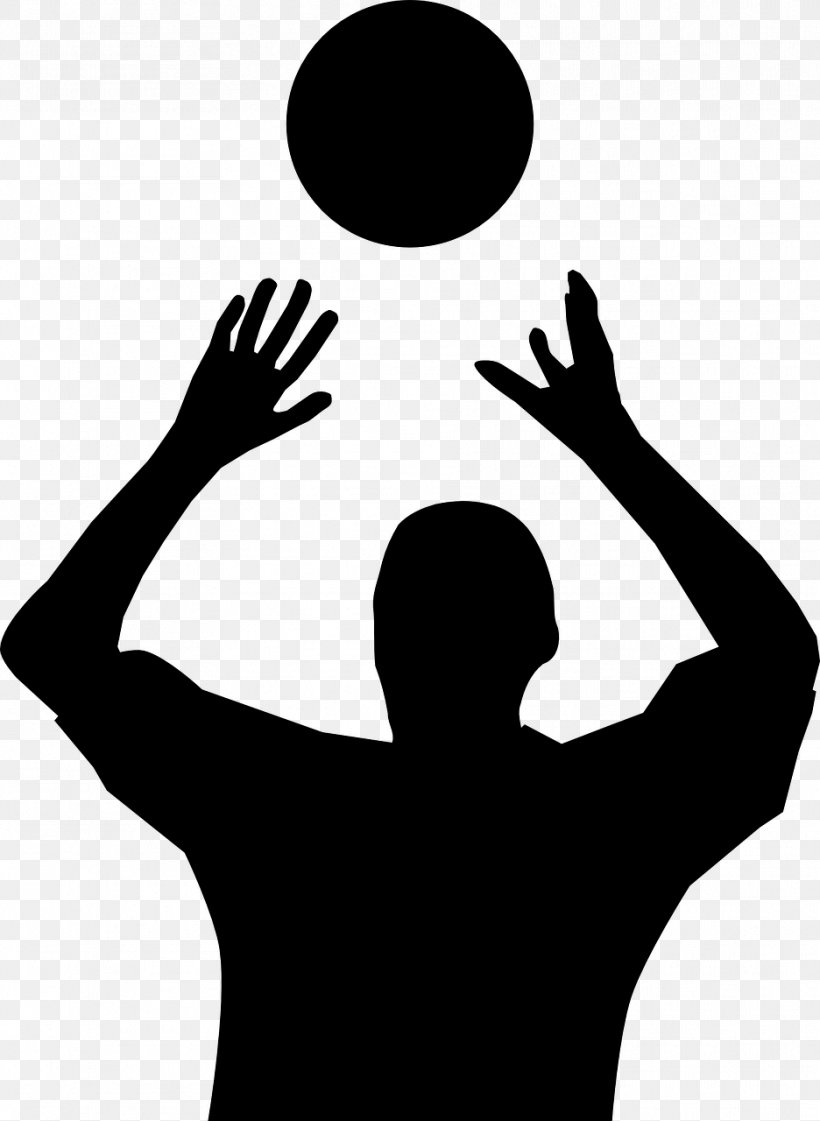Beach Volleyball Silhouette Clip Art, PNG, 936x1280px, Volleyball, Arm, Beach Volleyball, Black And White, Finger Download Free