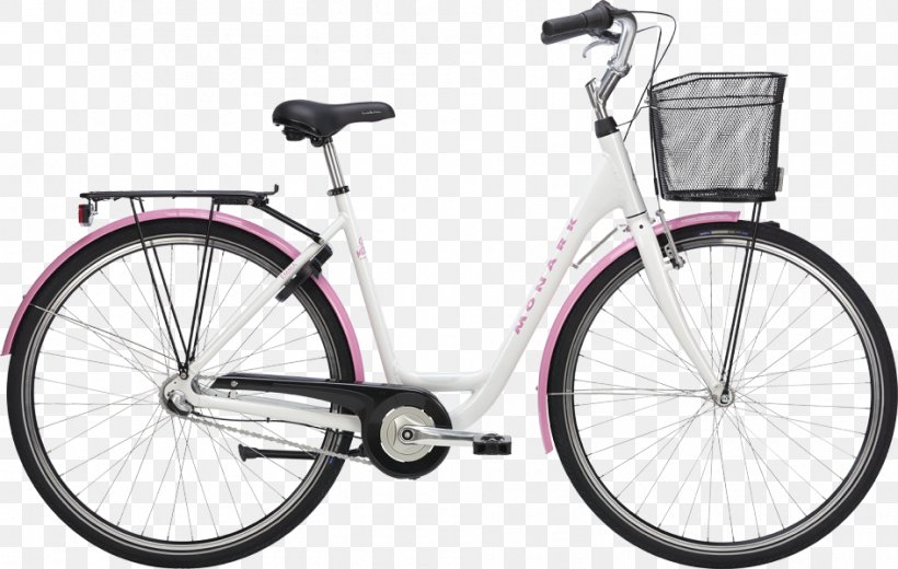 Bicycle Monark Emma Damcykel Crescent White, PNG, 945x600px, Bicycle, Bicycle Accessory, Bicycle Baskets, Bicycle Frame, Bicycle Handlebar Download Free