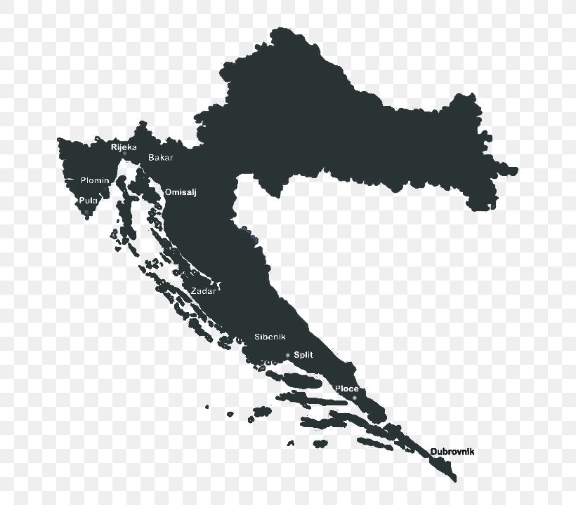 Flag Of Croatia Map, PNG, 669x720px, Croatia, Black And White, City Map, Europe, Flag Download Free