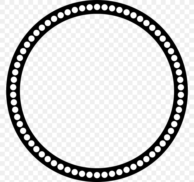 Circle Clip Art, PNG, 768x768px, Sticker, Auto Part, Bicycle Part, Black, Black And White Download Free