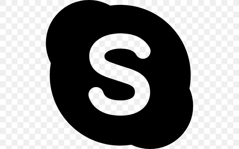 Logo Skype, PNG, 512x512px, Logo, Black And White, Brand, Csssprites, Internet Download Free