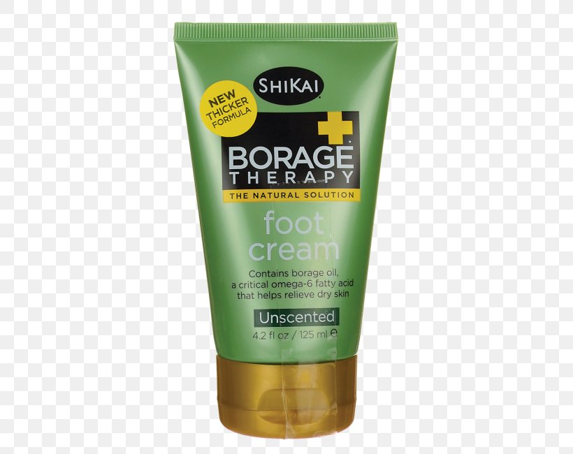 Cream ShiKai Borage Therapy Dry Skin Lotion Sunscreen, PNG, 650x650px, Cream, Borage, Fluid Ounce, Foot, Lotion Download Free