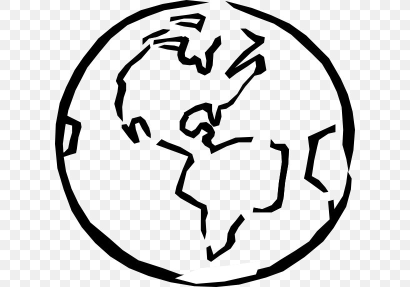 Earth Globe Black And White Clip Art, PNG, 600x574px, Watercolor, Cartoon, Flower, Frame, Heart Download Free