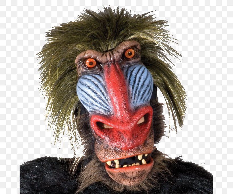 Old World Monkeys Mandrill Mask Ape Primate, PNG, 681x681px, Old World Monkeys, Aggression, Ape, Baboons, Costume Download Free